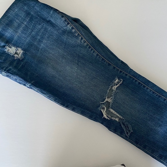 Charlotte Russe Dark Distressed Jeans - Picture 5 of 8